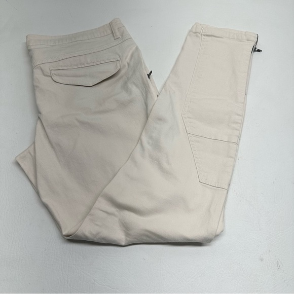 SUNDANCE Women’s Cream zippers Straight-Leg Pants size 10 - Picture 10 of 10